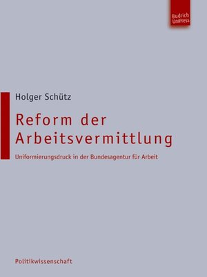 cover image of Reform der Arbeitsvermittlung